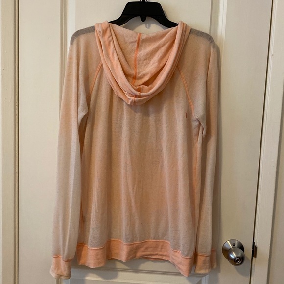 Volcom Pink Long Sleeve Hoodie Sweatshirt - Picture 3 of 4